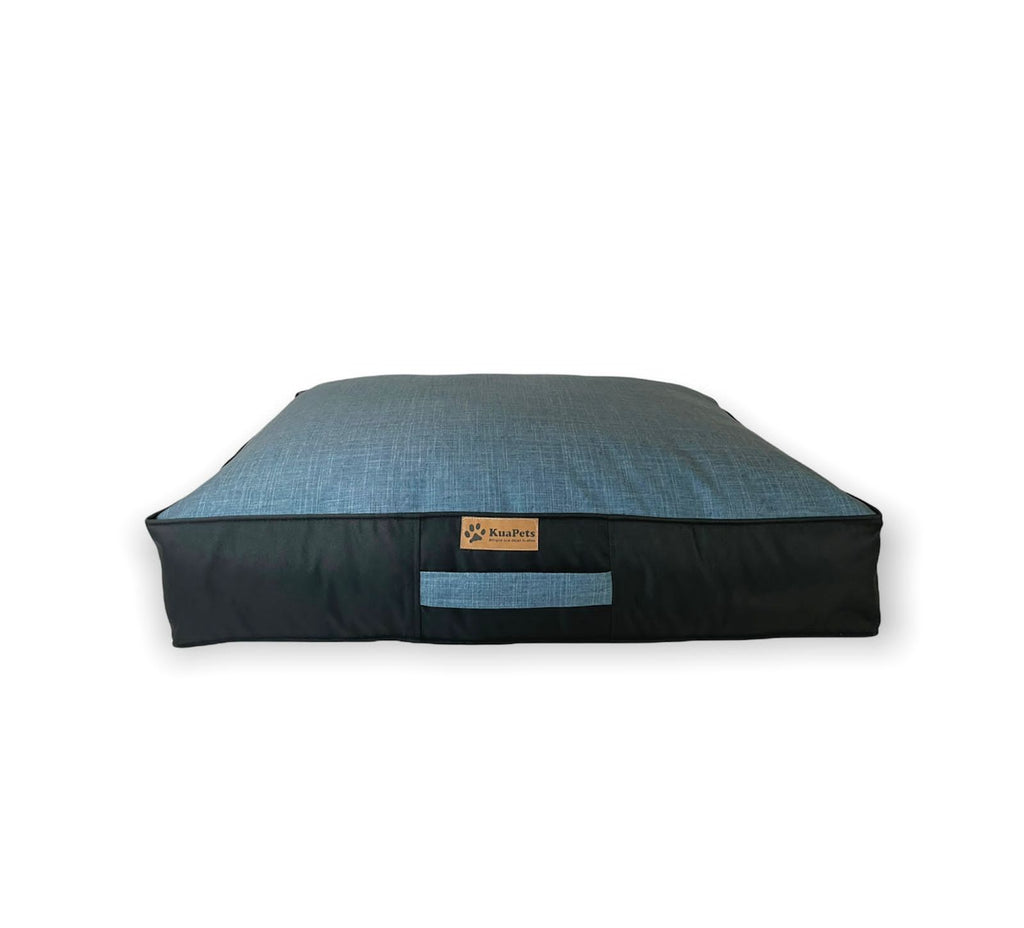 Cama para mascota modelo origen Kuapets azul jeans - negro