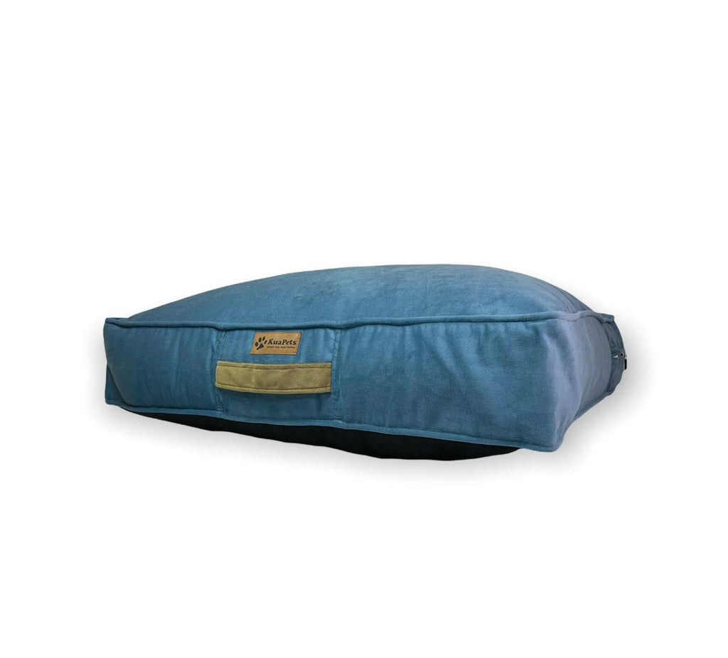 Cama para mascota modelo origen Kuapets azul petróleo