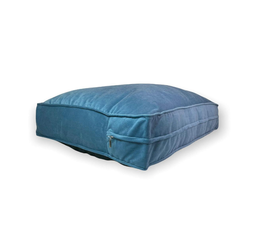 Cama para mascota modelo origen Kuapets azul petróleo