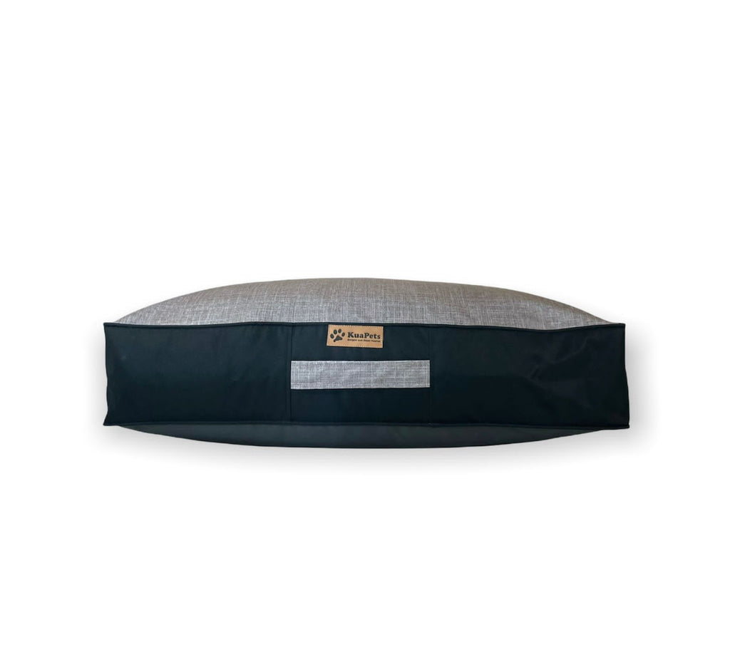 Cama para mascota modelo origen  Kuapets gris jaspeado - negro