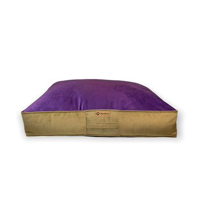Cama para perros modelo origen Kuapets morado-café