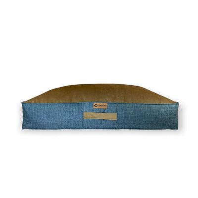 Cama de perro modelo origen Kuapets café - azul jeans