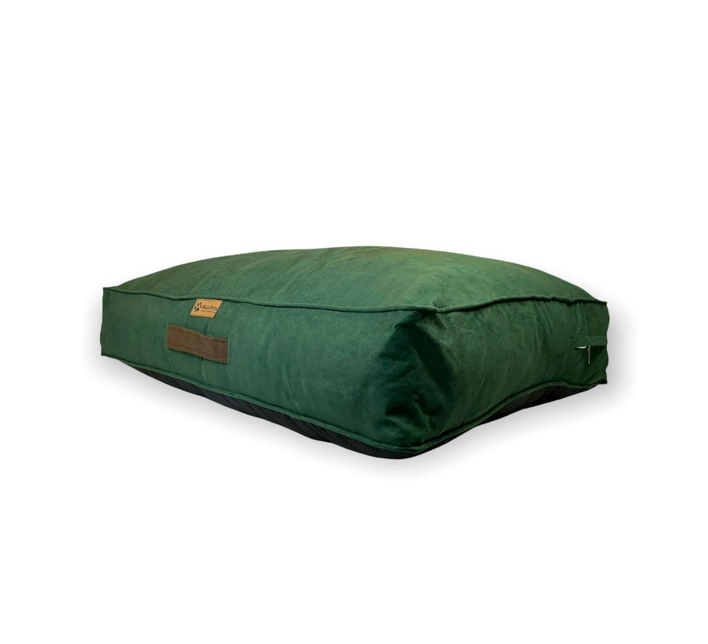 Cama para perros verde botella Kuapets